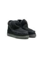Mou Kids Teen Slip-on Boots - Black