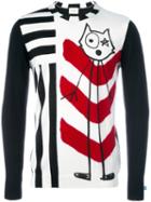 Iceberg Multi Stripe Sweatshirt, Men's, Size: Medium, Black, Acrylic/wool