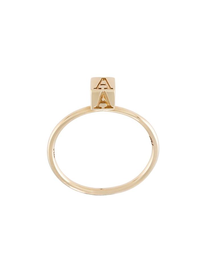 Abril Barret 'a Initial' Ring