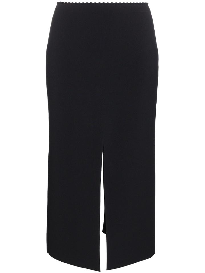 Proenza Schouler Black Knitted Pencil Skirt