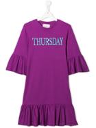 Alberta Ferretti Kids Teen Thursday Dress - Purple