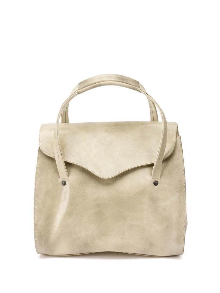 Cherevichkiotvichki Flap Tote Bag - White
