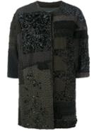 By Walid 'delya' Coat, Women's, Size: Large, Black, Silk/cotton