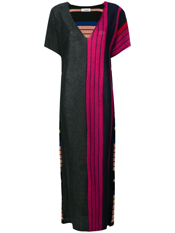 Circus Hotel Colour-block Striped Dress - Multicolour