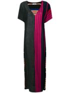 Circus Hotel Colour-block Striped Dress - Multicolour