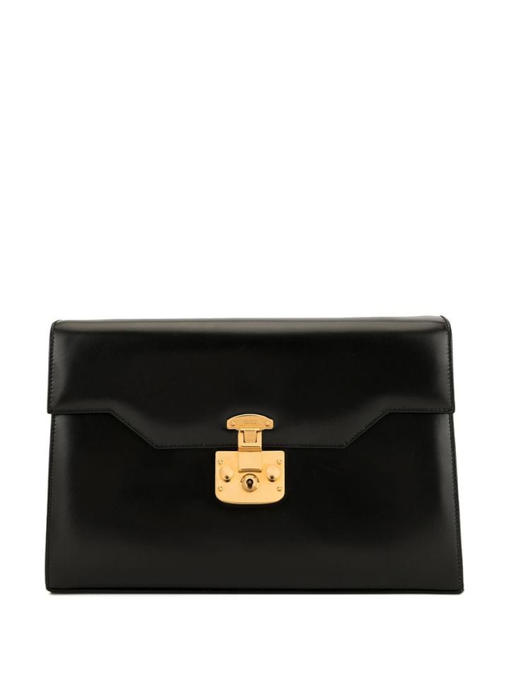 Gucci Pre-owned Lady Lock Clutch - Black