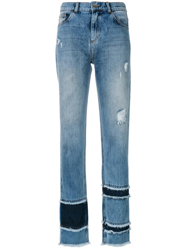 Each X Other Frayed Straight Leg Jeans - Unavailable