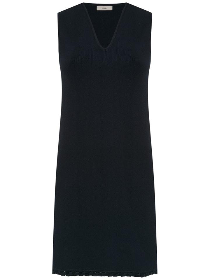 Egrey Short Knitted Dress - Blue