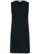 Egrey Short Knitted Dress - Blue