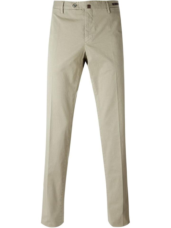 Pt01 Classic Chinos, Men's, Size: 58, Nude/neutrals, Cotton/linen/flax/spandex/elastane