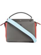 Fendi - Color Block Dotcom Tote - Women - Leather - One Size, Brown, Leather