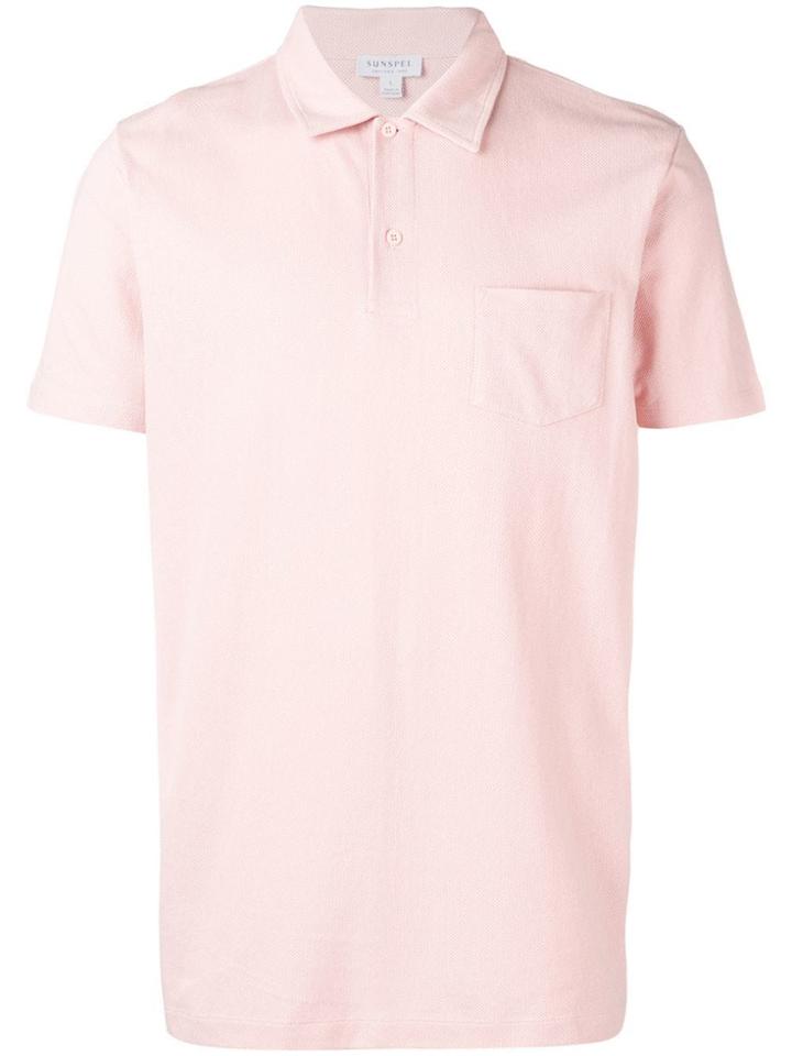 Sunspel Riviera Polo Shirt - Pink