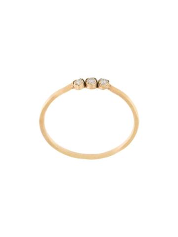 Noguchi Slim Embellished Ring - Gold