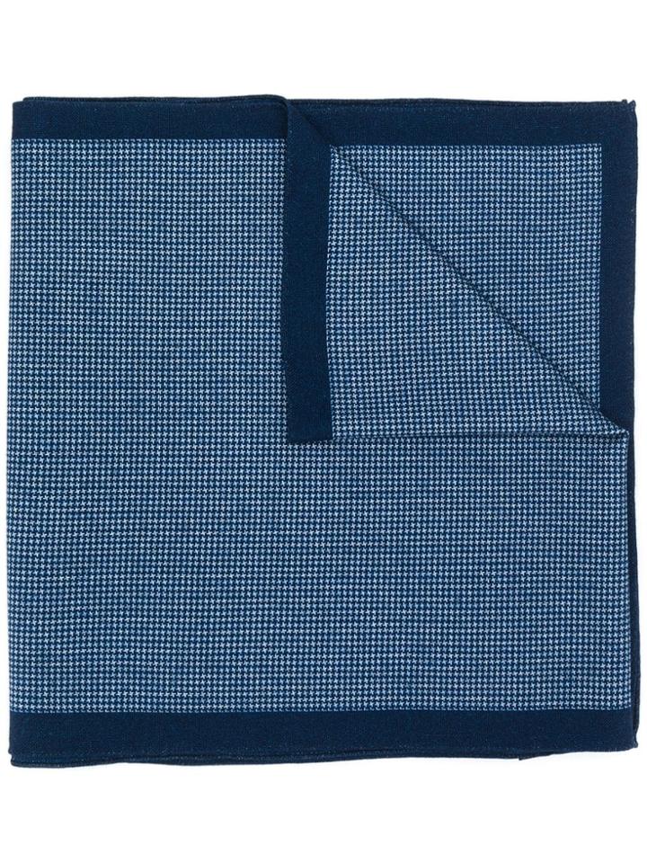 Borrelli Panelled Scarf - Blue