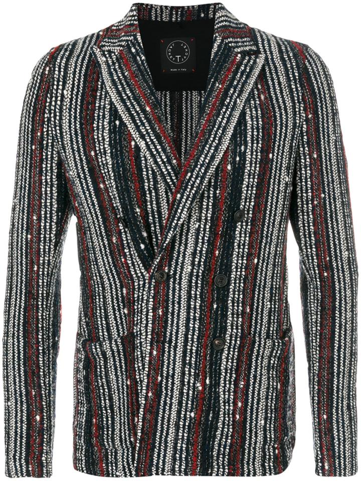 Tonello Embellished Buttoned Blazer - Black