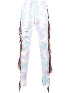 Alchemist Tye-dye Wester Joggers - White