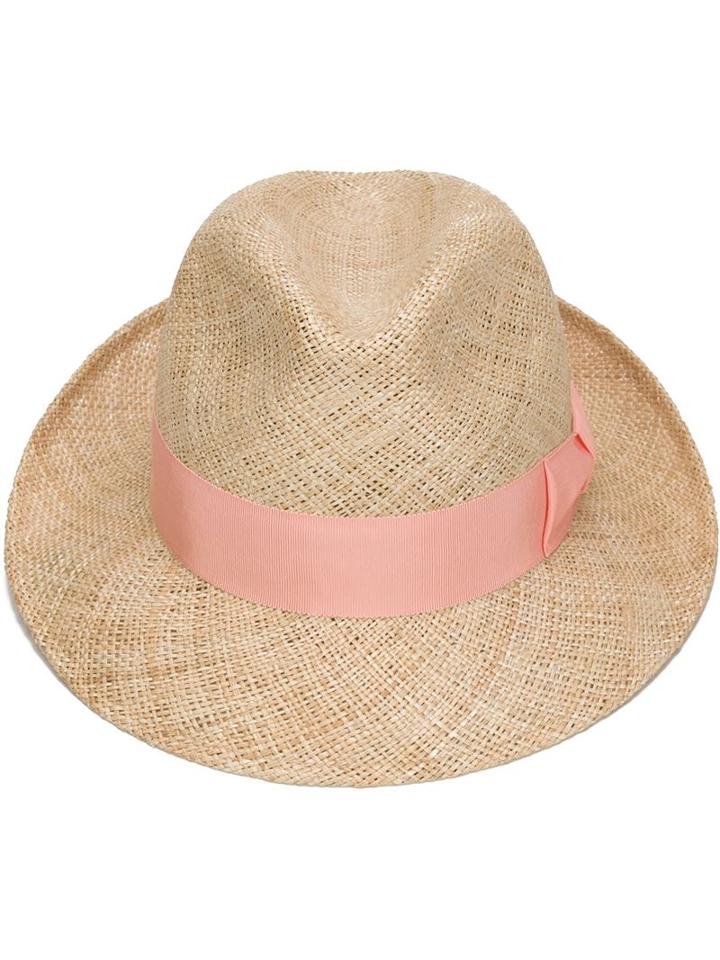 Junya Watanabe Comme Des Garçons Man Trilby Hat, Men's, Nude/neutrals, Straw