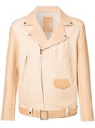 Hender Scheme Belted Jacket, Men's, Size: Large, Nude/neutrals, Cupro/deer Skin/horse Leather/leather