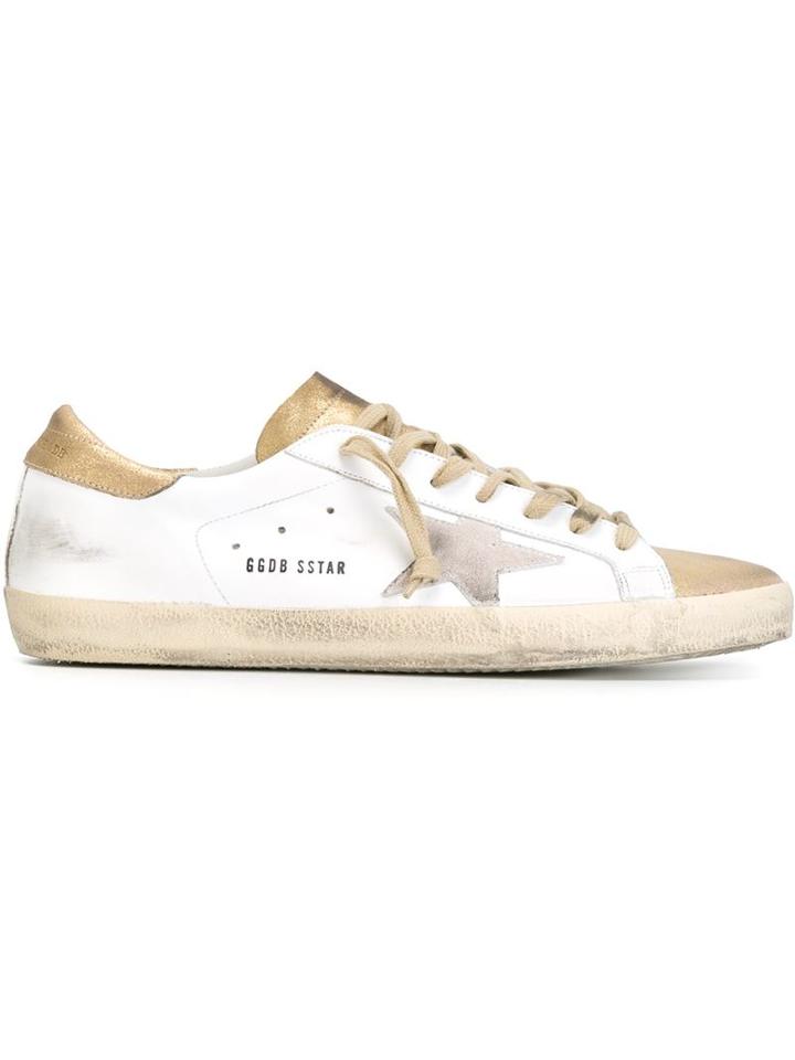 Golden Goose Deluxe Brand Super Star Sneakers, Men's, Size: 41, White, Leather/rubber