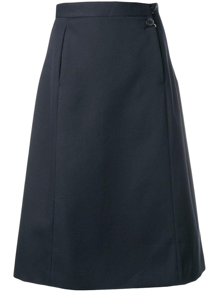 Maison Margiela Open Pocket Midi Skirt - Black