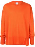 Wooyoungmi Side Slit Oversized Sweater - Orange