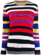 Giada Benincasa Striped Sweatshirt - Red