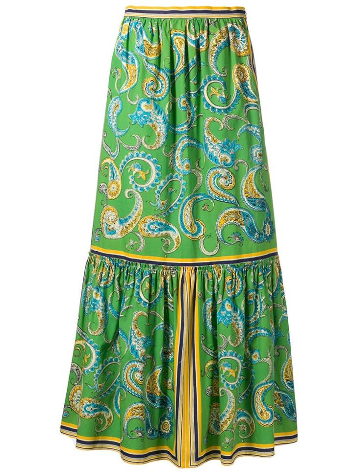 Philosophy Di Lorenzo Serafini Long Paisley Skirt - Green