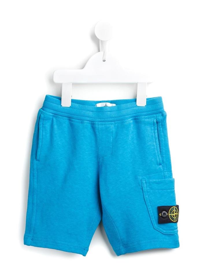 Stone Island Kids Classic Sweat Shorts, Boy's, Size: 12 Yrs, Blue