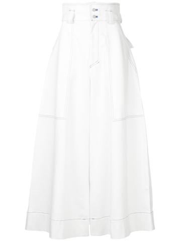 Mikio Sakabe Wide Leg Jeans - White