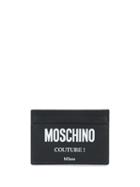 Moschino Logo Print Cardholder - Black