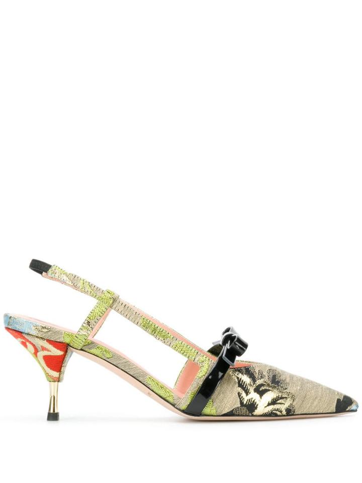 Rochas Slingback Sandals - Neutrals