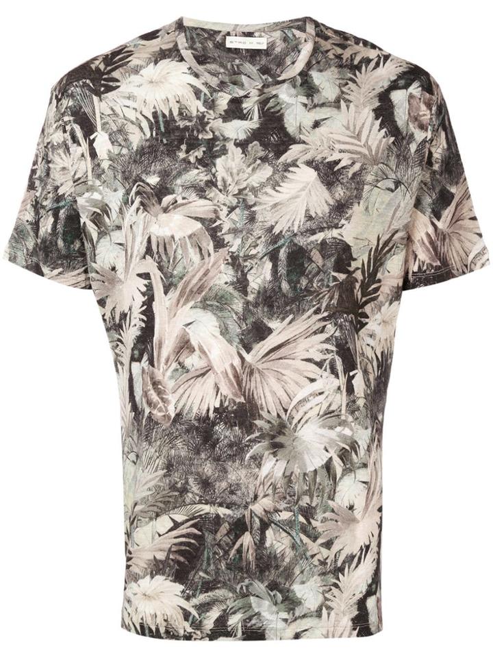 Etro Leaf Print T-shirt - Neutrals
