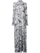 Mm6 Maison Margiela Tinfoil Print Dress - White