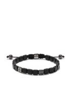 Shamballa Jewels 18kt Black Gold And Diamond Lock Beaded Bracelet