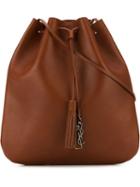 Saint Laurent Medium 'jen' Bucket Crossbody Bag, Women's, Brown