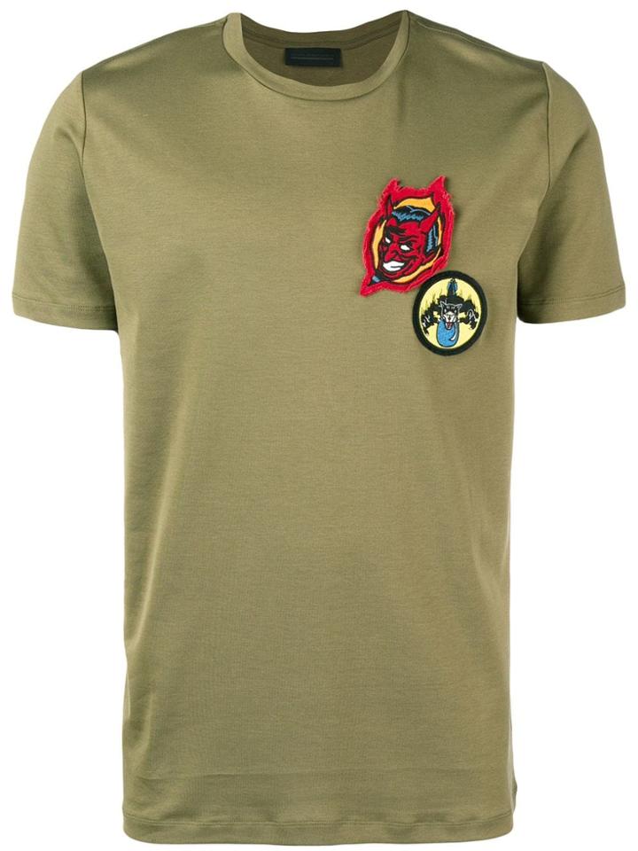 Diesel Black Gold Regular Patchwork T-shirt - Green