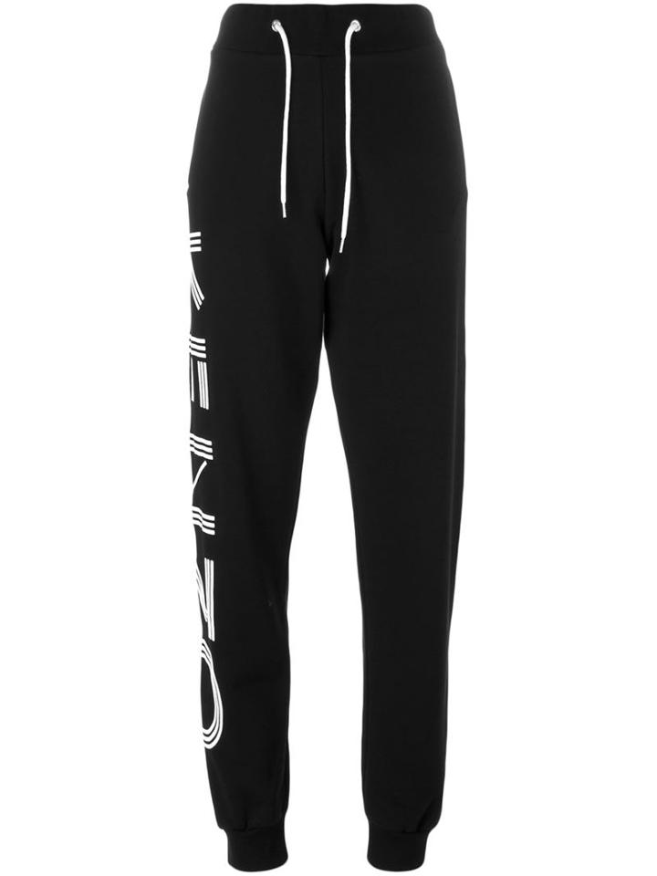 Kenzo Logo Print Track Pant, Women's, Size: M, Black, Cotton
