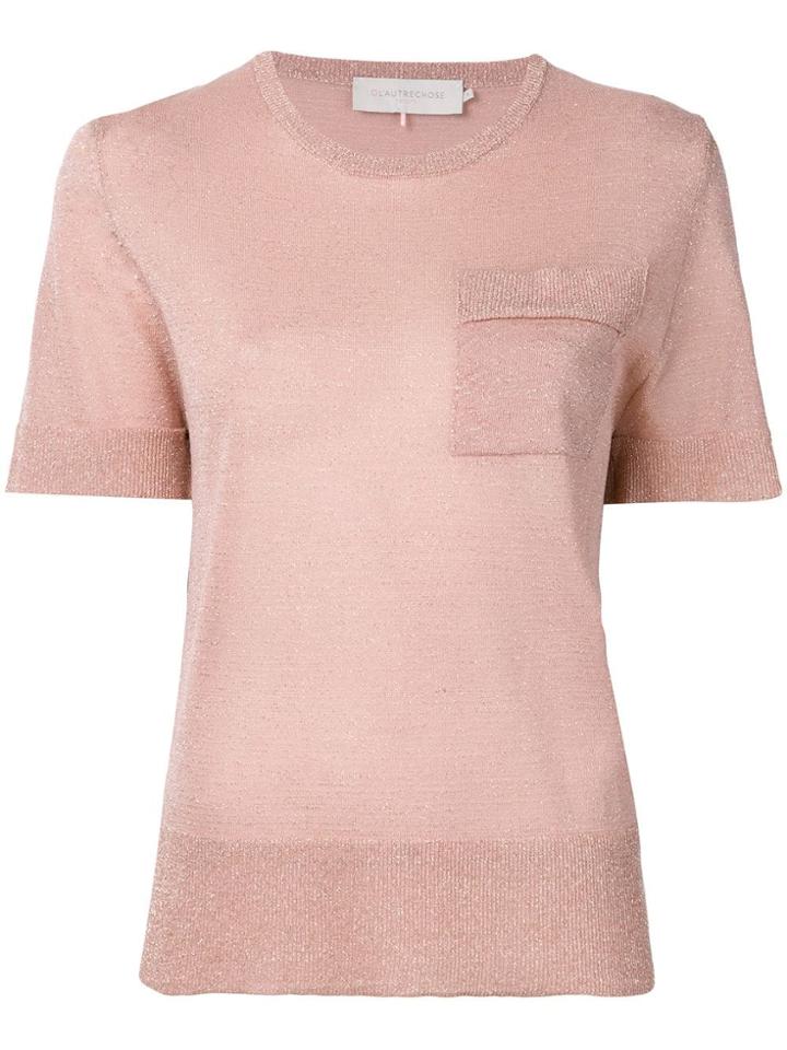 L'autre Chose Knitted T-shirt - Pink
