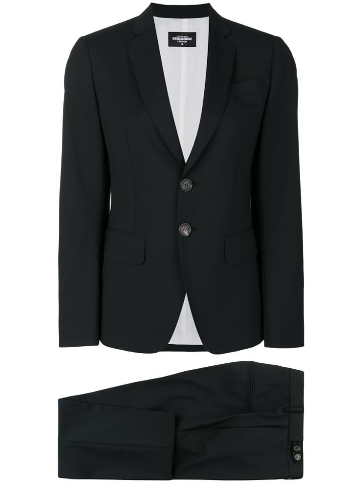 Dsquared2 Two-piece Cropped Trouser Suit - Black