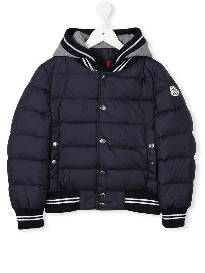 Moncler Kids 'auberie' Padded Jacket, Boy's, Size: 6 Yrs, Blue