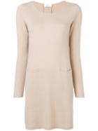 Allude Midi Knitted Dress - Neutrals