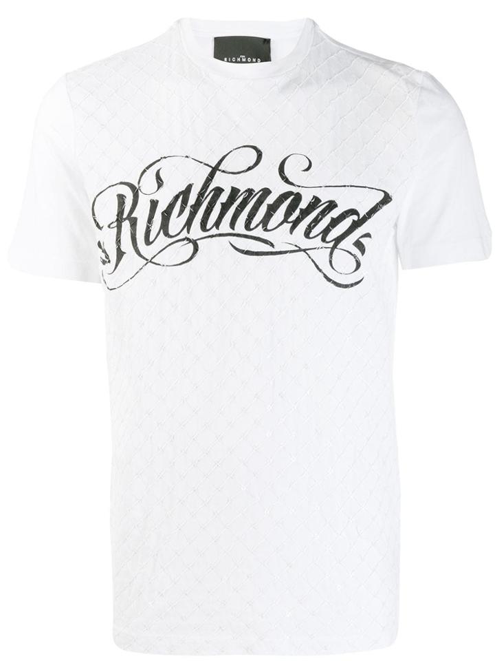 John Richmond Printed Logo T-shirt - White