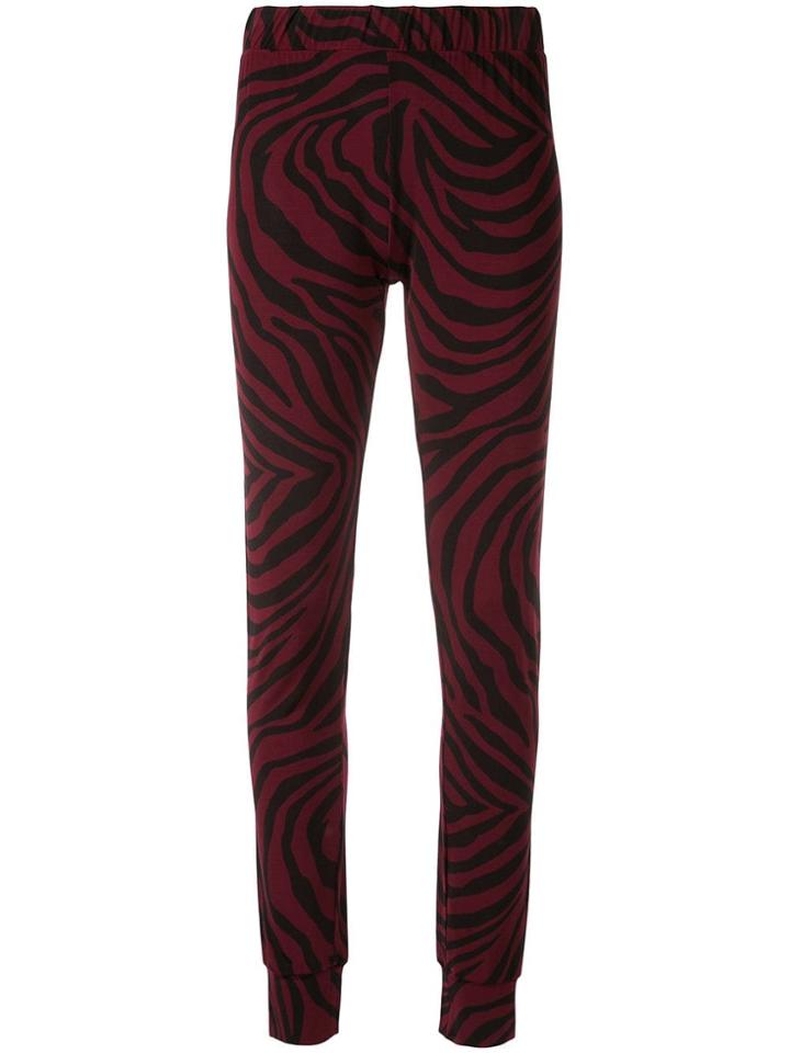Layeur Zebra Print Trousers - Red