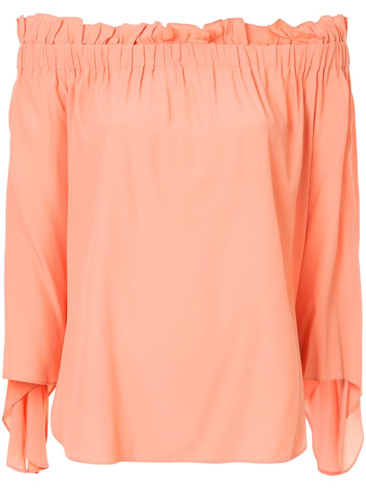 Erika Cavallini Off Shoulder Blouse - Yellow & Orange