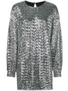 Isabel Marant Sequin Jersey Dress - Silver