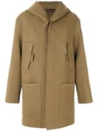 Jil Sander Hooded Coat - Green