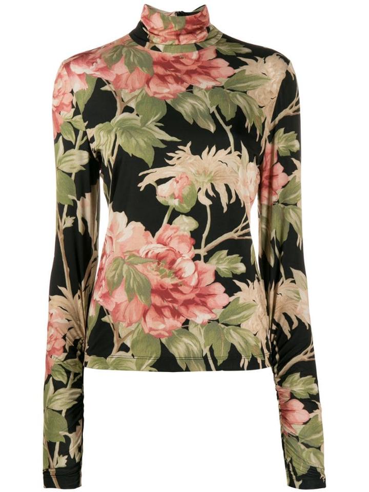 Zimmermann Floral Print Top - Black
