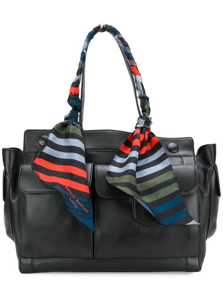 Sonia Rykiel Striped Tote - Black