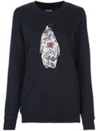 Markus Lupfer Embroidered Penguin Sweatshirt - Blue