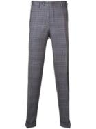 Canali Checked Tailored Trousers - Grey